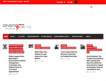 Tablet Screenshot of ghanasportsonline.com